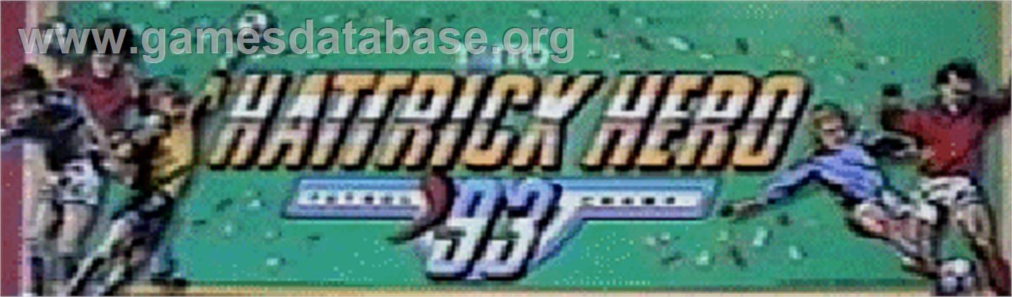 Hat Trick Hero '93 - Arcade - Artwork - Marquee
