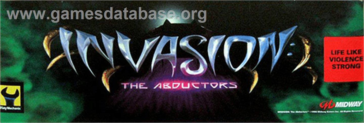 Invasion - The Abductors - Arcade - Artwork - Marquee