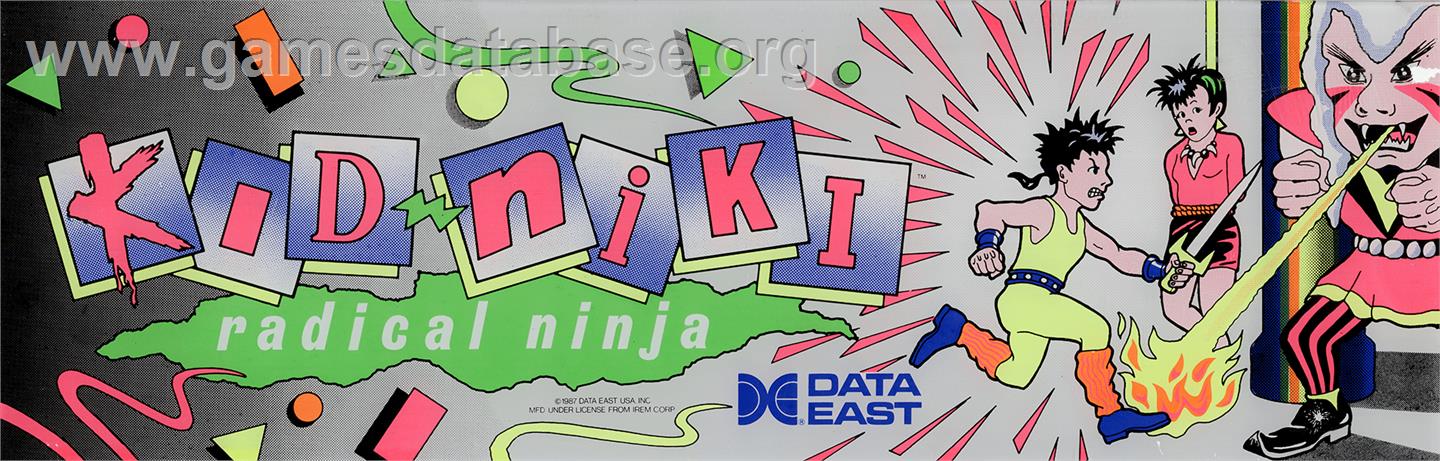 Kid Niki - Radical Ninja - Arcade - Artwork - Marquee