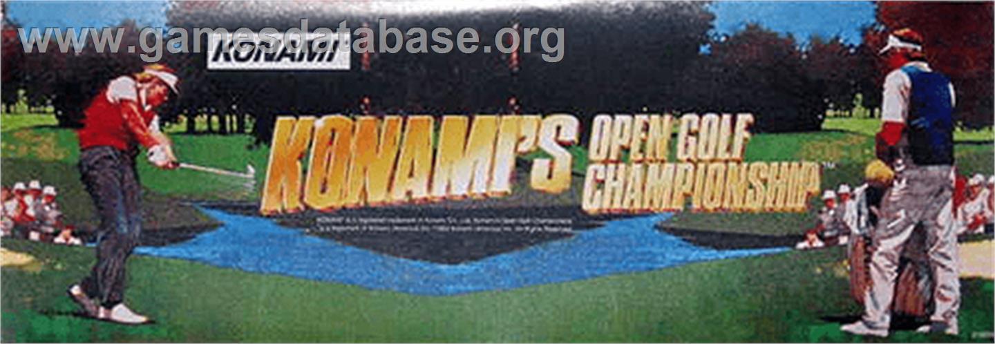 Konami's Open Golf Championship - Arcade - Artwork - Marquee