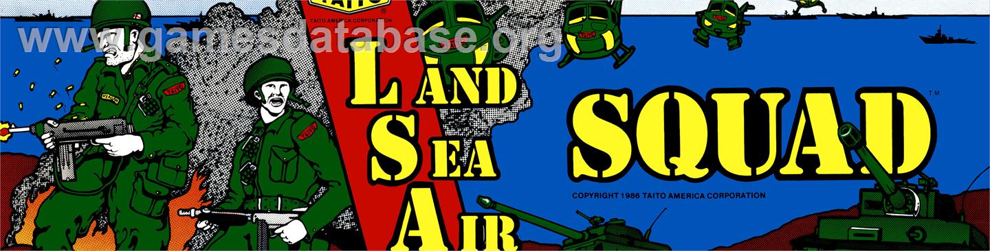 Land Sea Air Squad / Riku Kai Kuu Saizensen - Arcade - Artwork - Marquee