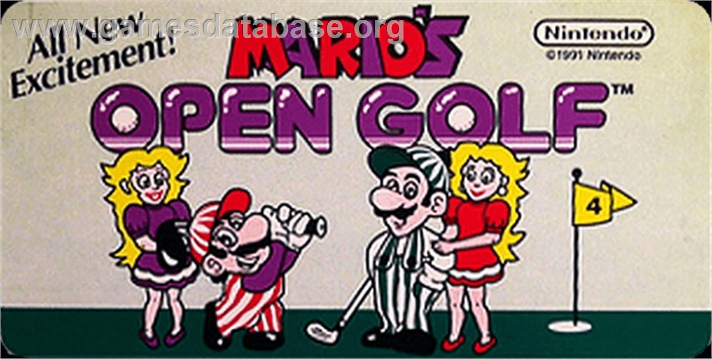 Mario's Open Golf - Arcade - Artwork - Marquee