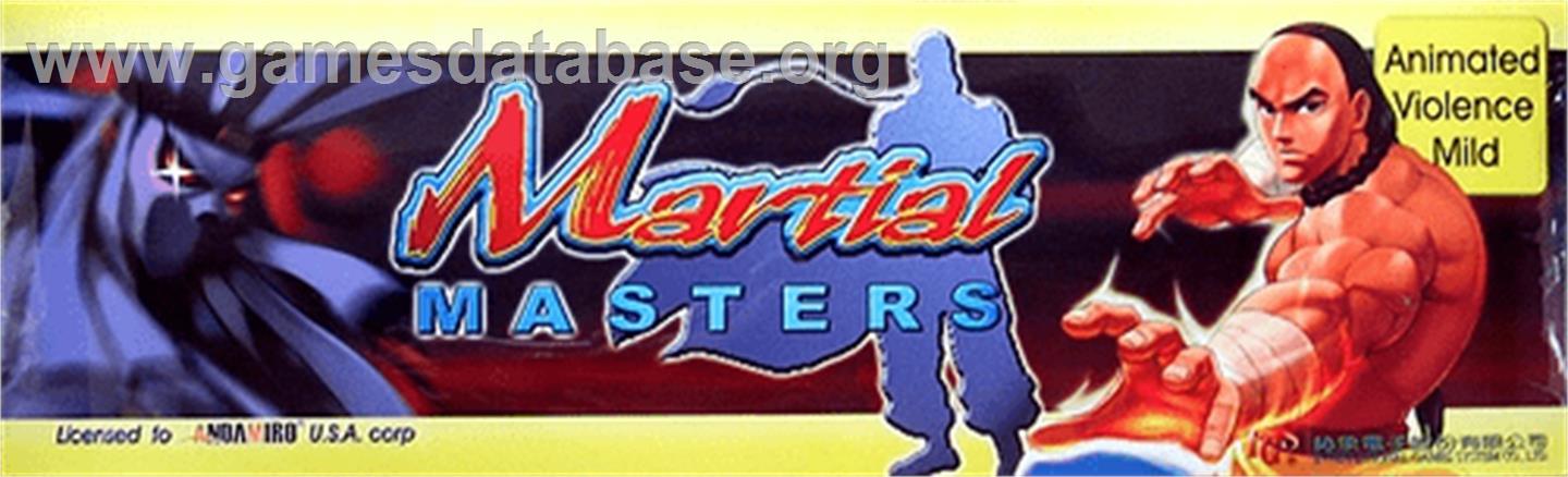 Martial Masters - Arcade - Artwork - Marquee