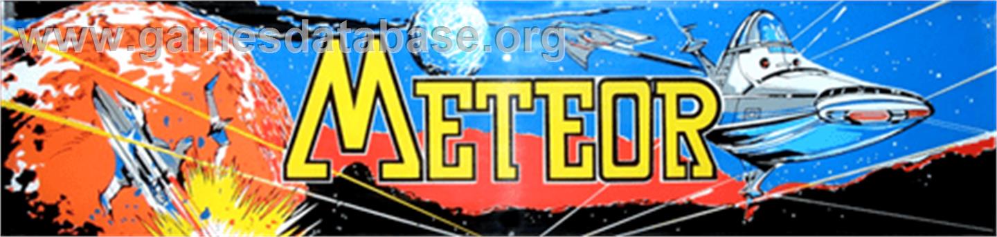 Meteor - Arcade - Artwork - Marquee