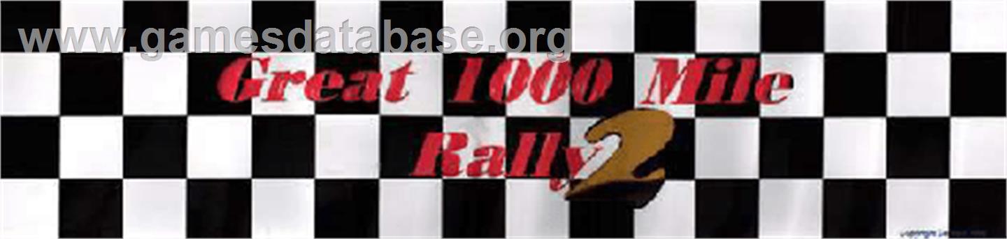 Mille Miglia 2: Great 1000 Miles Rally - Arcade - Artwork - Marquee