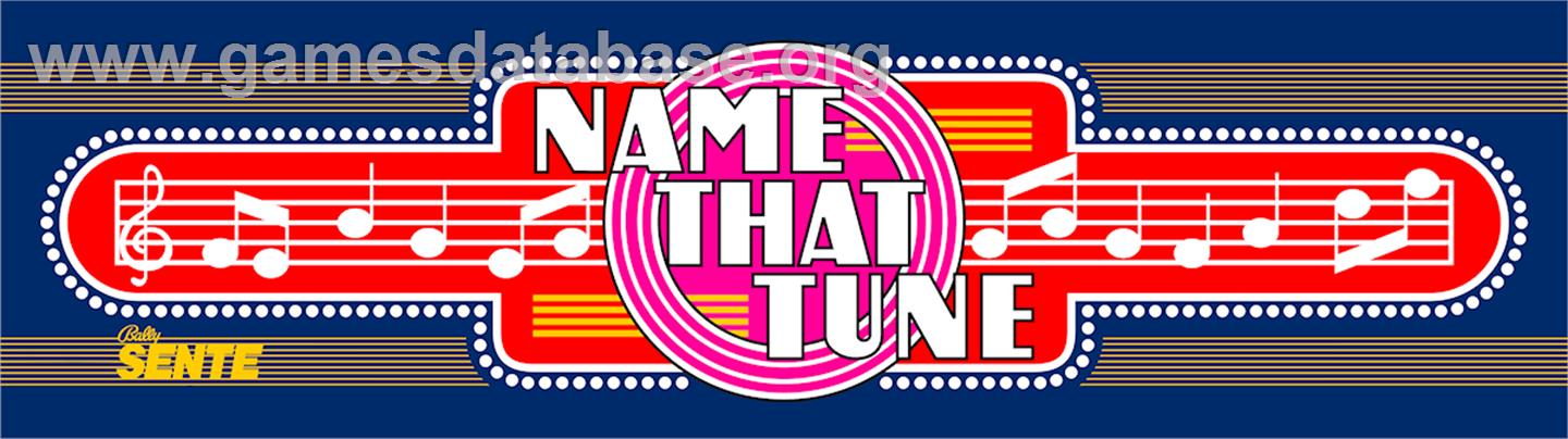 Name That Tune - Arcade - Artwork - Marquee