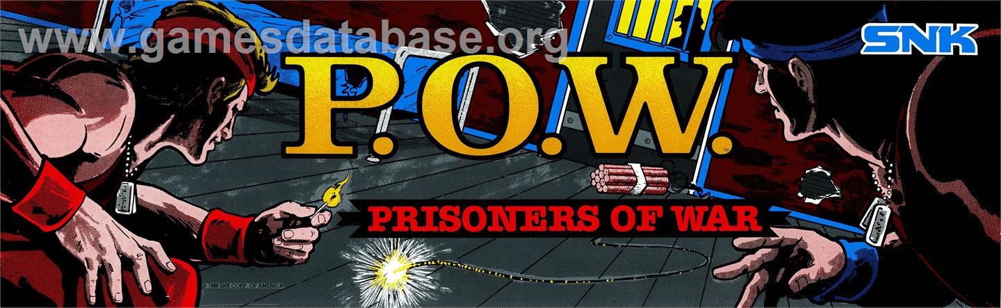 P.O.W. - Prisoners of War - Arcade - Artwork - Marquee