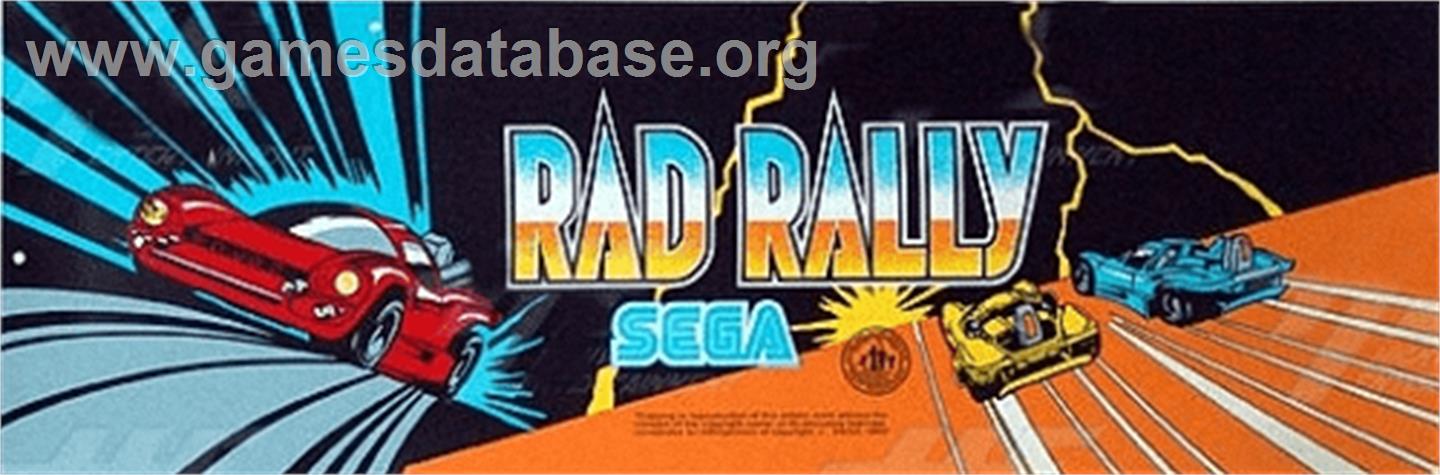 Rad Rally - Arcade - Artwork - Marquee