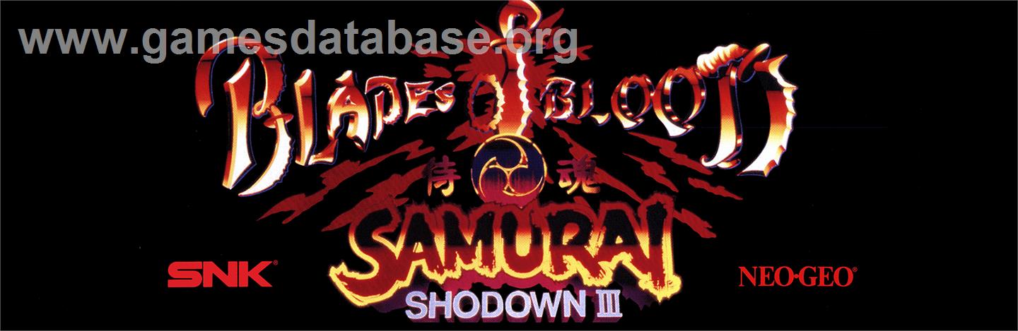Samurai Shodown III / Samurai Spirits - Zankurou Musouken - Arcade - Artwork - Marquee