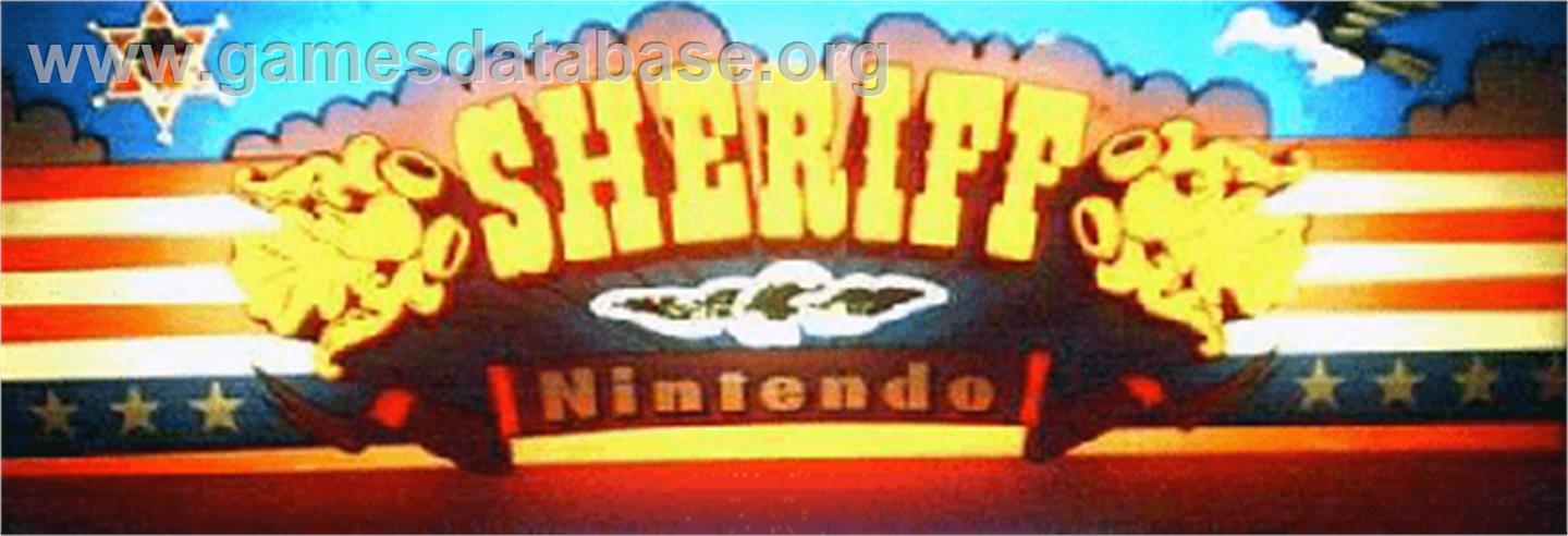 Sheriff - Arcade - Artwork - Marquee