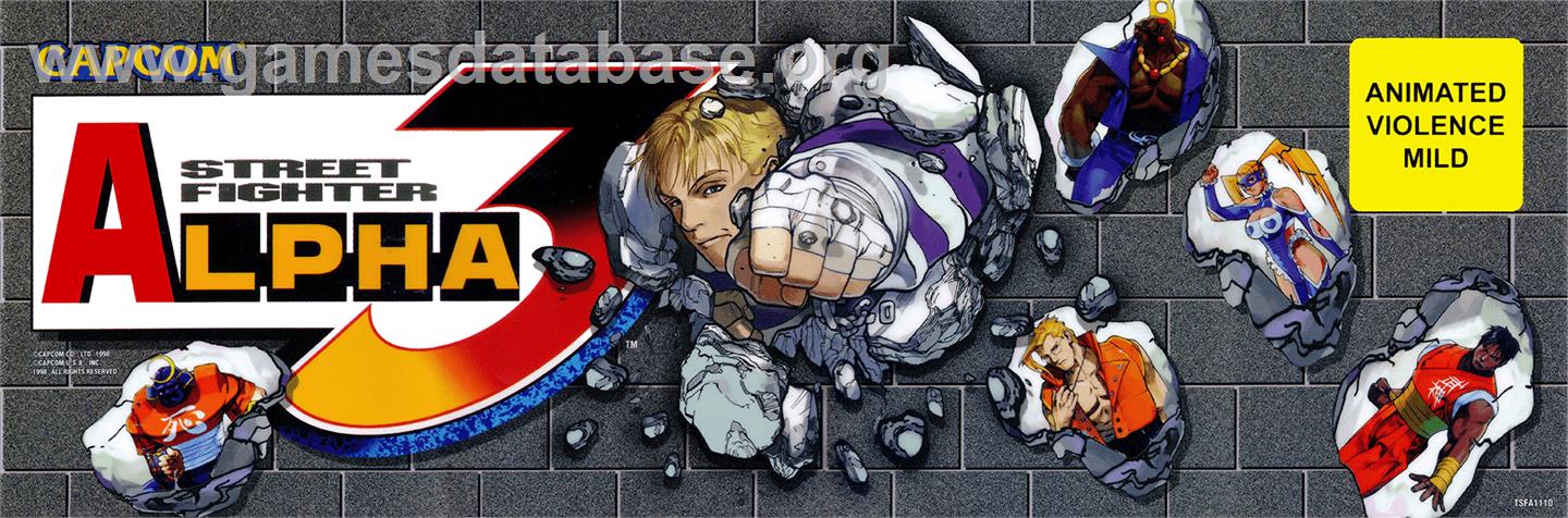 Street Fighter Alpha 3 - Arcade - Artwork - Marquee