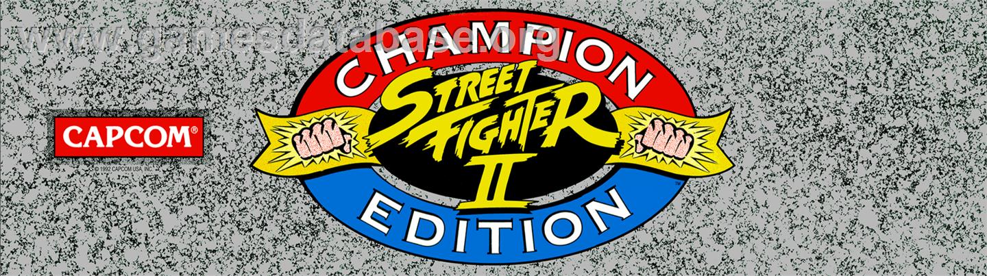 Street Fighter II': Champion Edition - Arcade - Artwork - Marquee