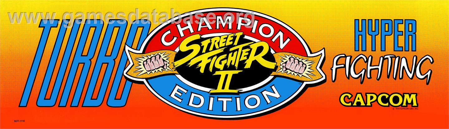 Street Fighter II' Turbo: Hyper Fighting - Arcade - Artwork - Marquee