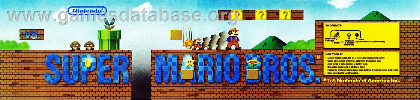 Super Mario Bros. - Arcade - Artwork - Marquee