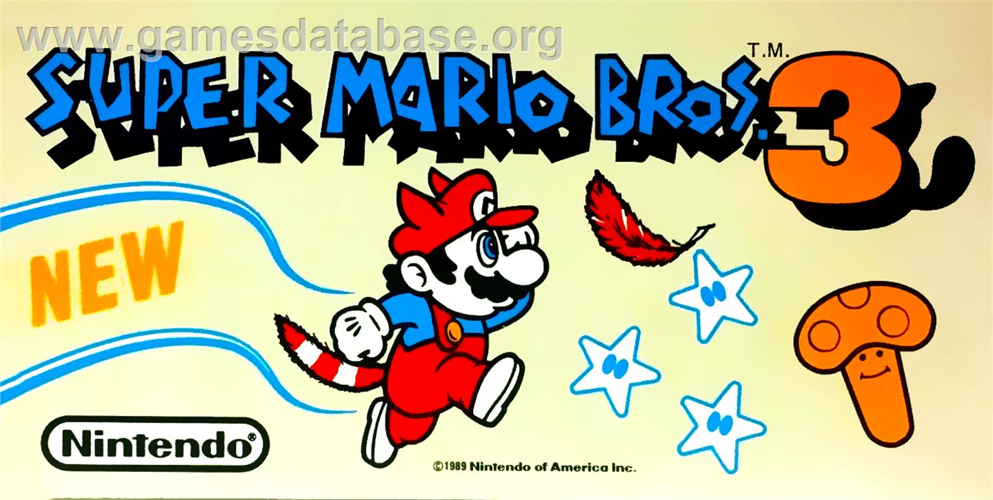 Super Mario Bros. 3 - Arcade - Artwork - Marquee