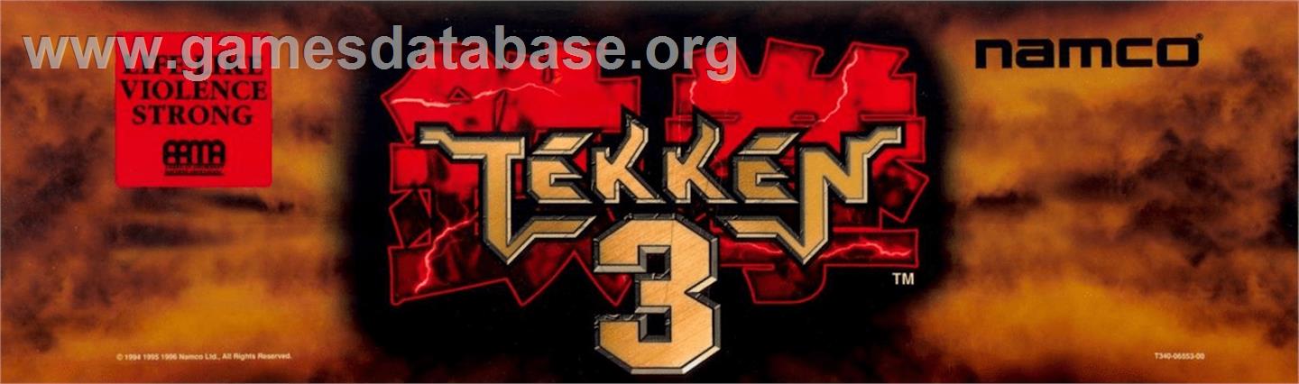 Tekken 3 - Arcade - Artwork - Marquee