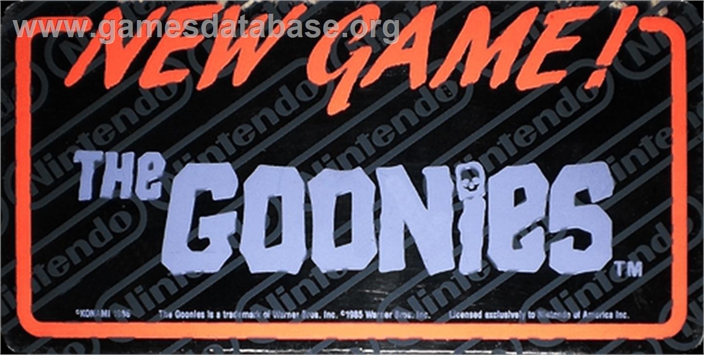 The Goonies - Arcade - Artwork - Marquee