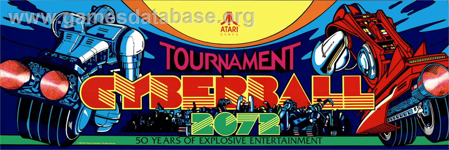 Tournament Cyberball 2072 - Arcade - Artwork - Marquee