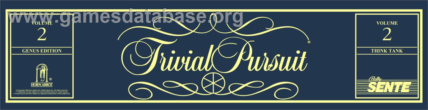 Trivial Pursuit - Arcade - Artwork - Marquee