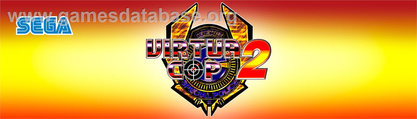 Virtua Cop 2 - Arcade - Artwork - Marquee