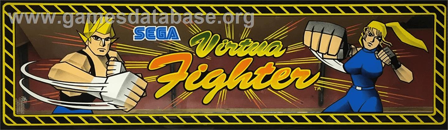 Virtua Fighter - Arcade - Artwork - Marquee