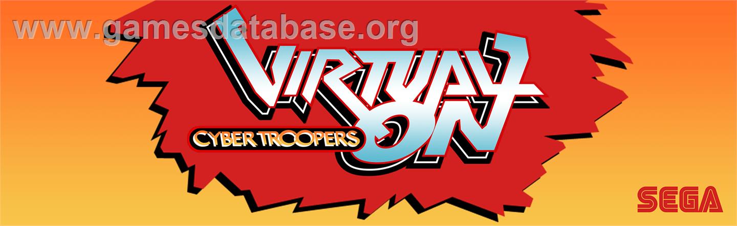 Virtual On Cyber Troopers - Arcade - Artwork - Marquee