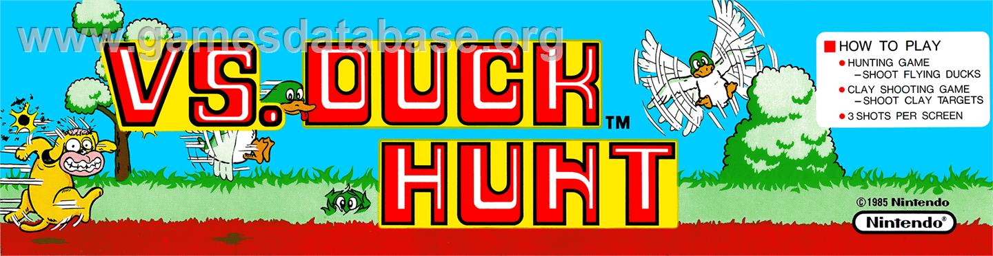 Vs. Duck Hunt - Arcade - Artwork - Marquee