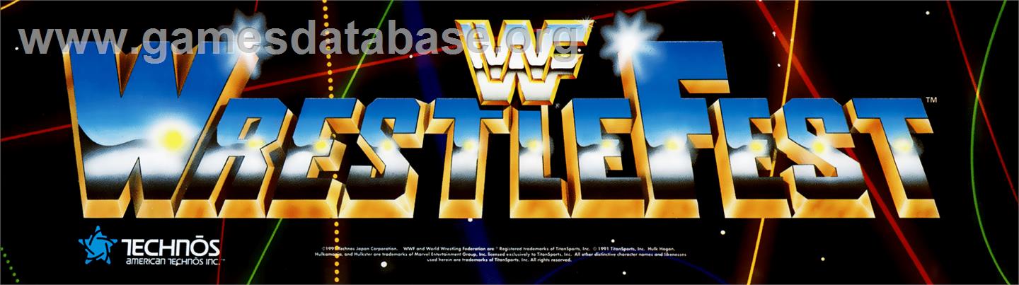 WWF WrestleFest - Arcade - Artwork - Marquee