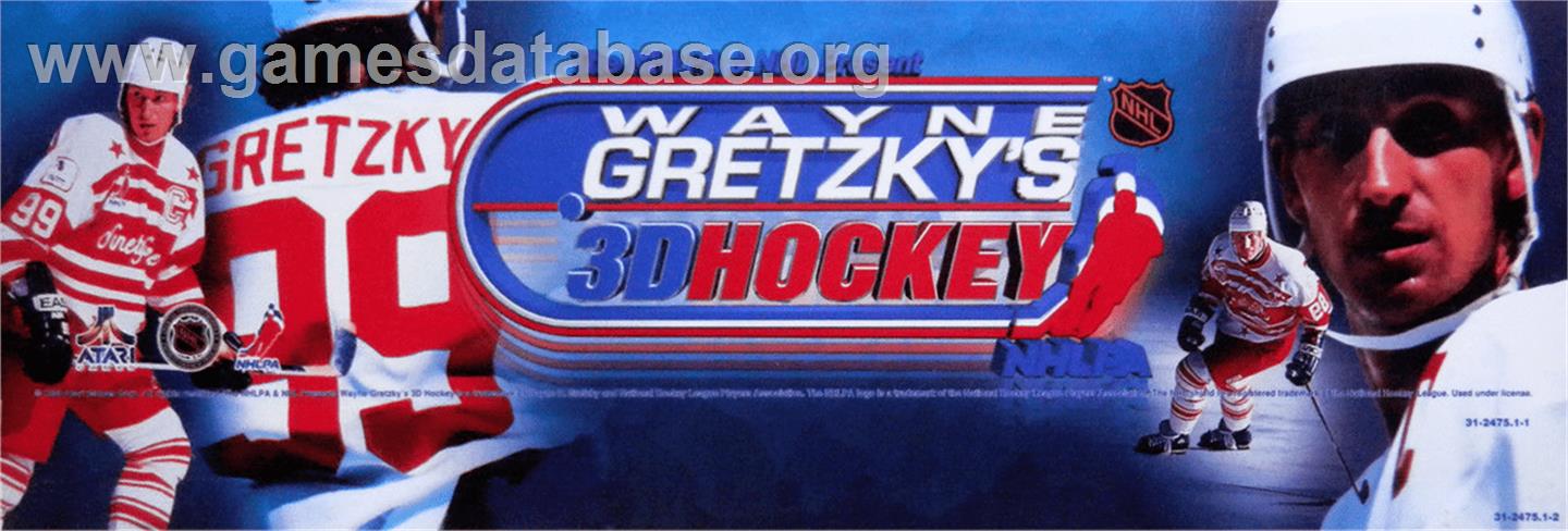 Wayne Gretzky's 3D Hockey - Arcade - Artwork - Marquee