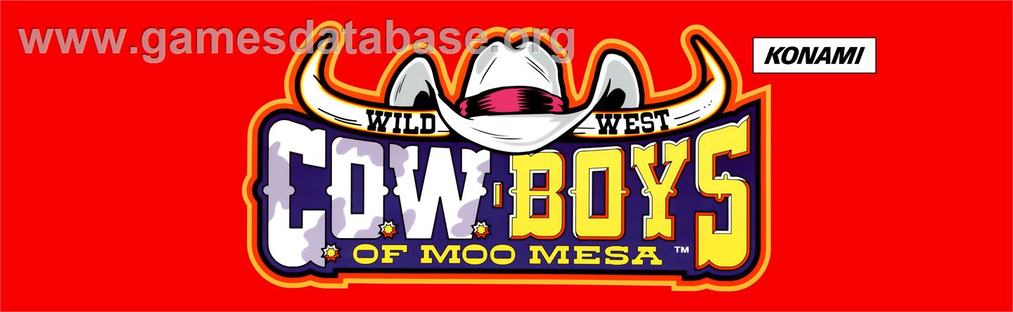 Wild West C.O.W.-Boys of Moo Mesa - Arcade - Artwork - Marquee