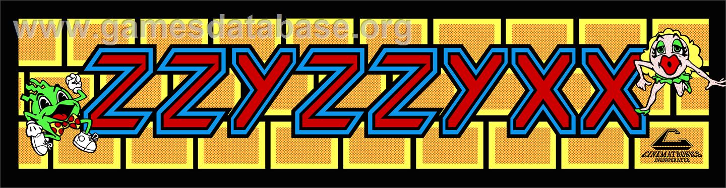 Zzyzzyxx - Arcade - Artwork - Marquee