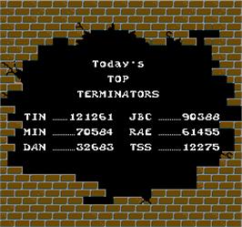 High Score Screen for Blasted.