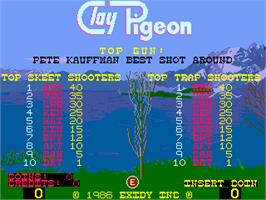 High Score Screen for Clay Pigeon.