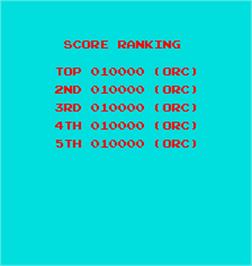 High Score Screen for Funky Bee.