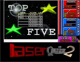 High Score Screen for Laser Quiz 2 Italy.