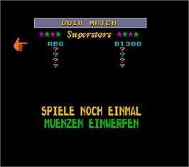 High Score Screen for Megatouch 5 Turnier Version.
