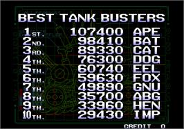 High Score Screen for Metal Slug 2 - Super Vehicle-001/II.