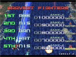 High Score Screen for Ray Storm.