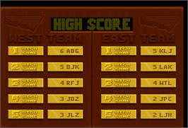 High Score Screen for Rim Rockin' Basketball.