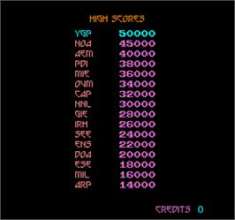 High Score Screen for Snake Pit.