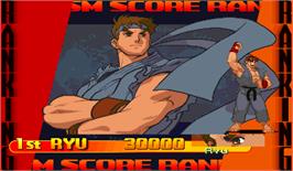 High Score Screen for Street Fighter Alpha 3.