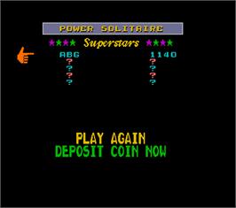 High Score Screen for Super Megatouch IV Tournament Edition.