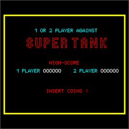High Score Screen for Super Tank.