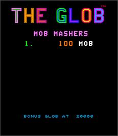 High Score Screen for The Glob.