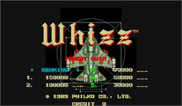 High Score Screen for Whizz.