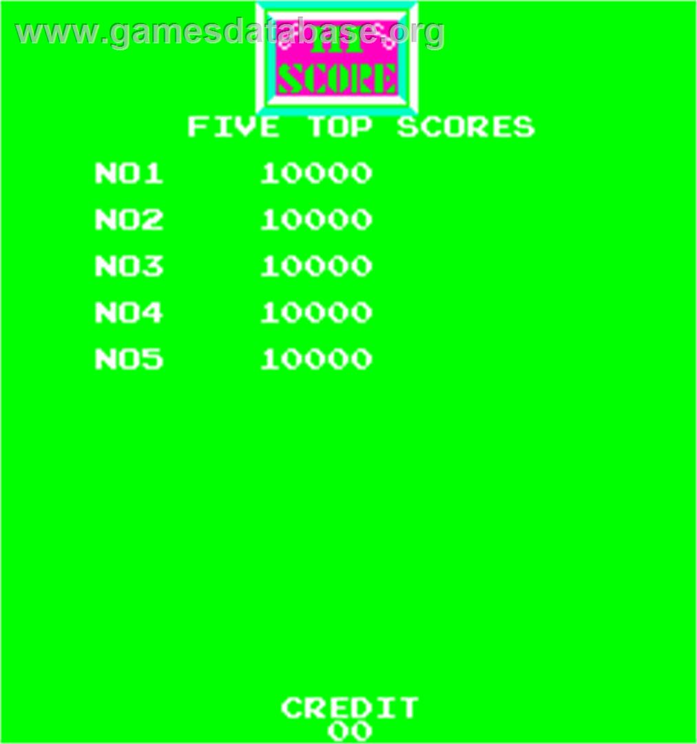 Bulls Eye Darts - Arcade - Artwork - High Score Screen