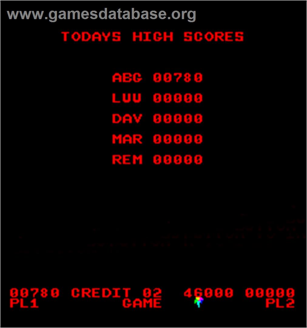 Cat and Mouse - Arcade - Artwork - High Score Screen