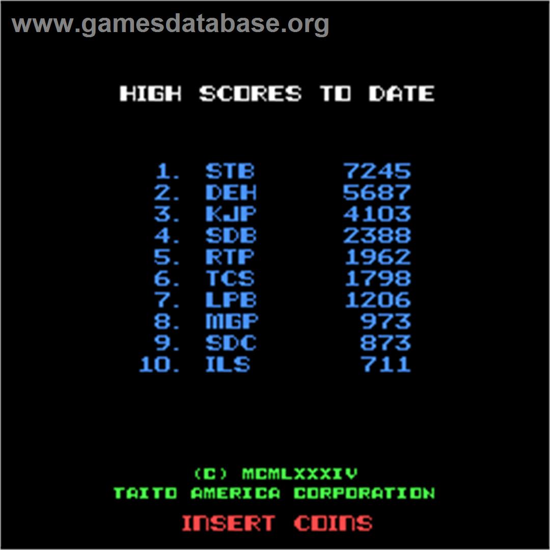 Complex X - Arcade - Artwork - High Score Screen