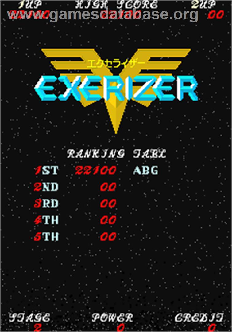 Exerizer - Arcade - Artwork - High Score Screen