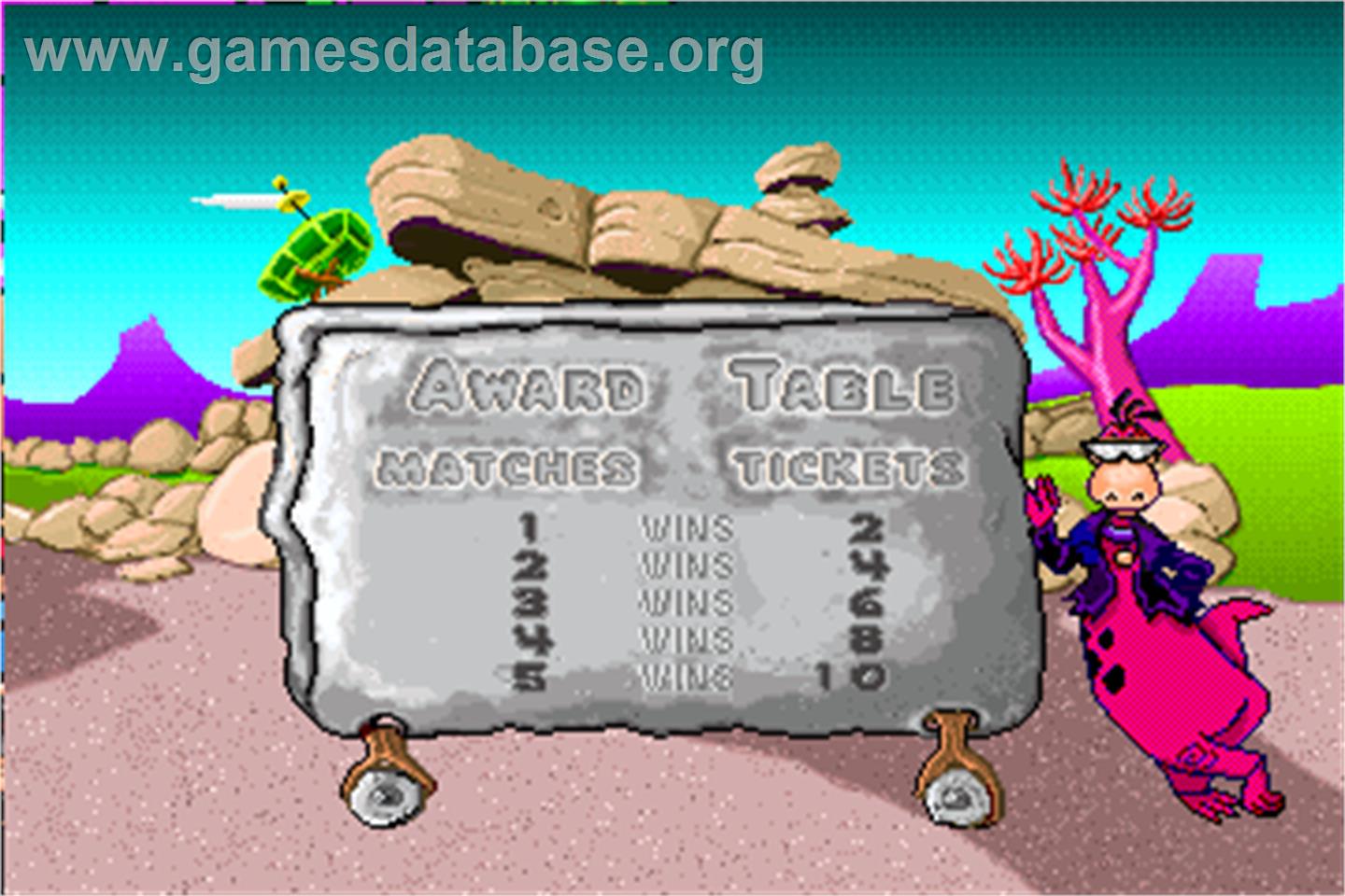 Fred Flintstones' Memory Match - Arcade - Artwork - High Score Screen
